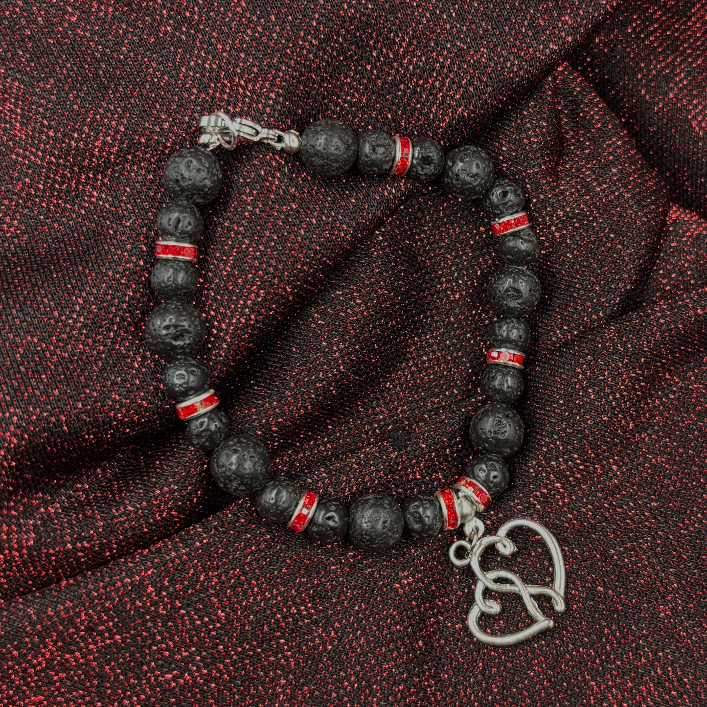 Black Lava Bead Bracelet