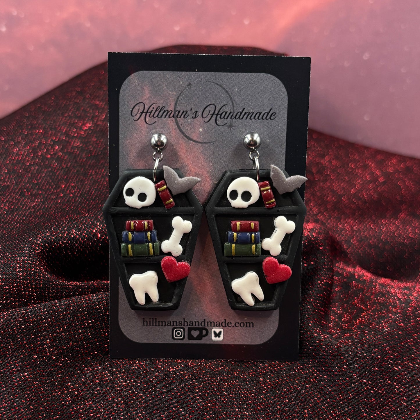 Death by Romance - Bookcase earrings