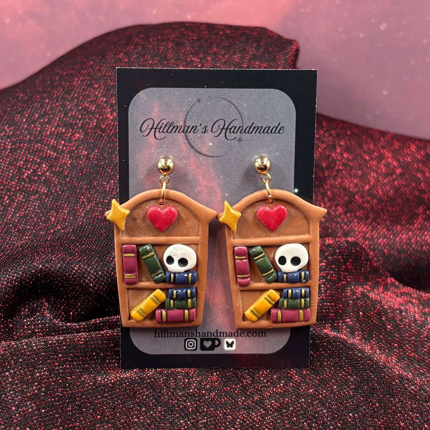 With Love and Books - Bookcase earrings