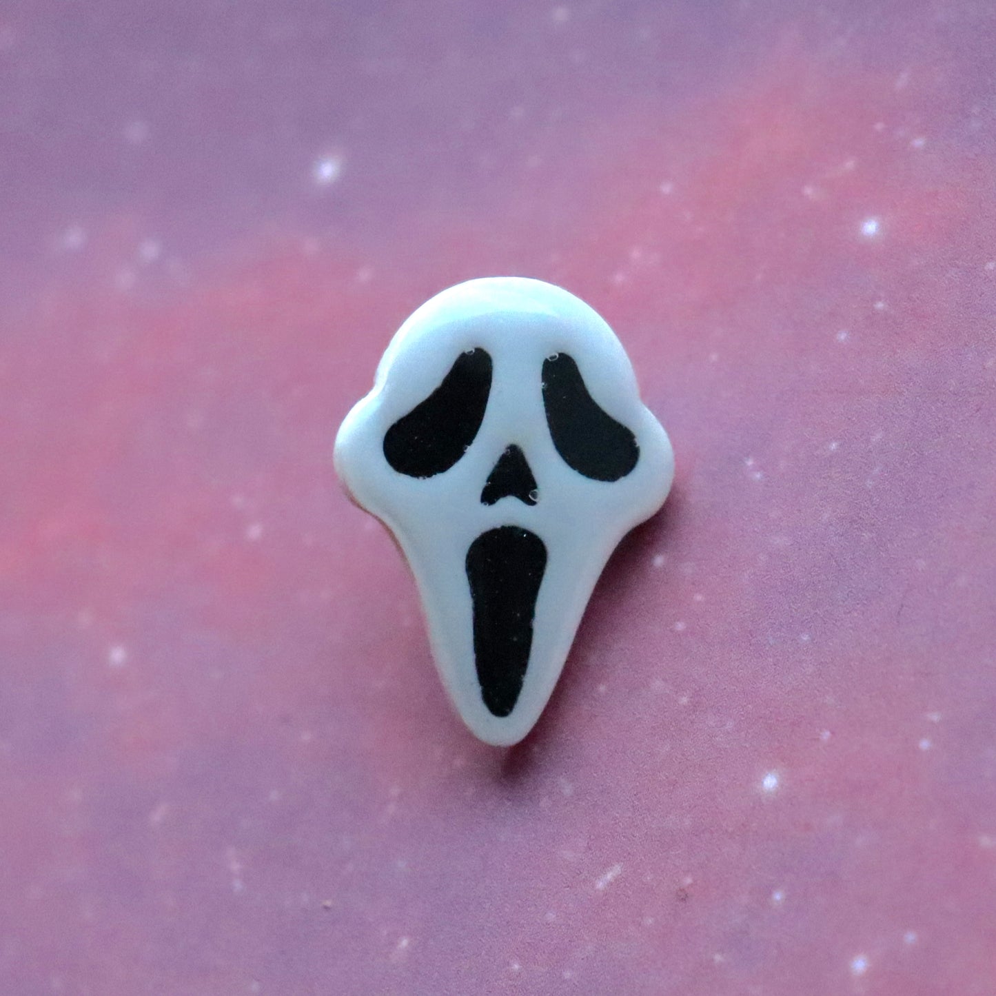 Ghost Face Pin Badge - DISCONTINUED