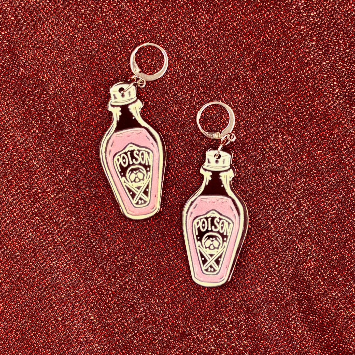 Poison Bottle Drop Earrings