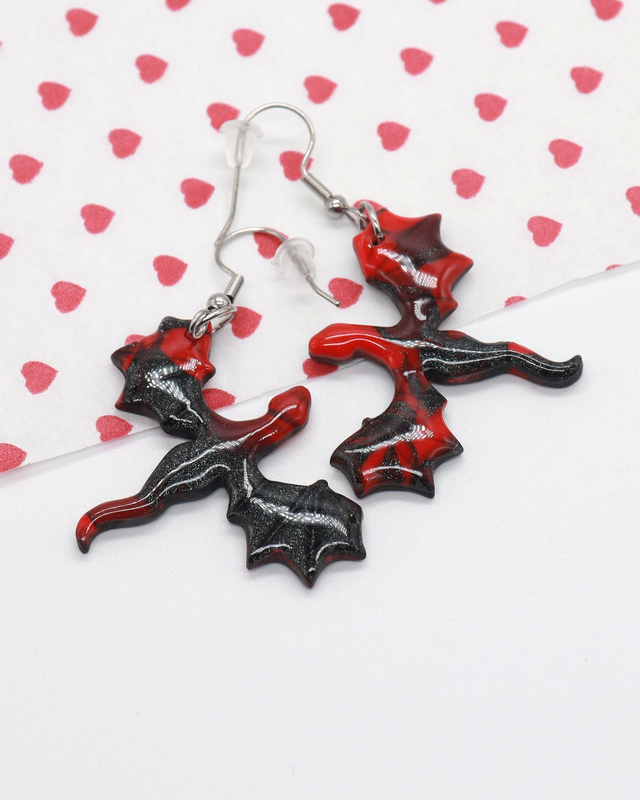 Dragons In Flight Drop Earrings