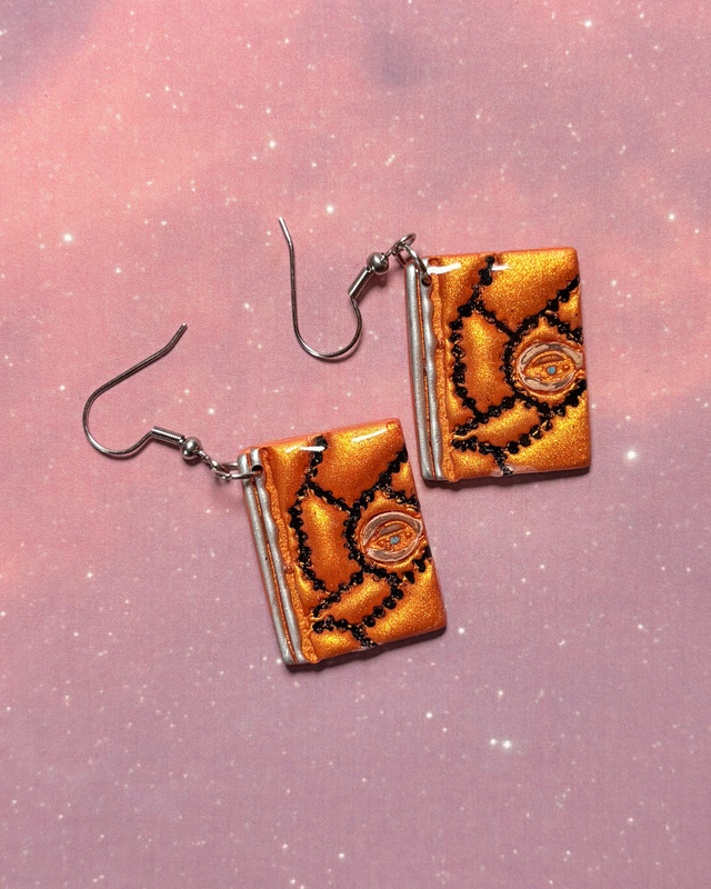 Hocus Pocus Book Earrings