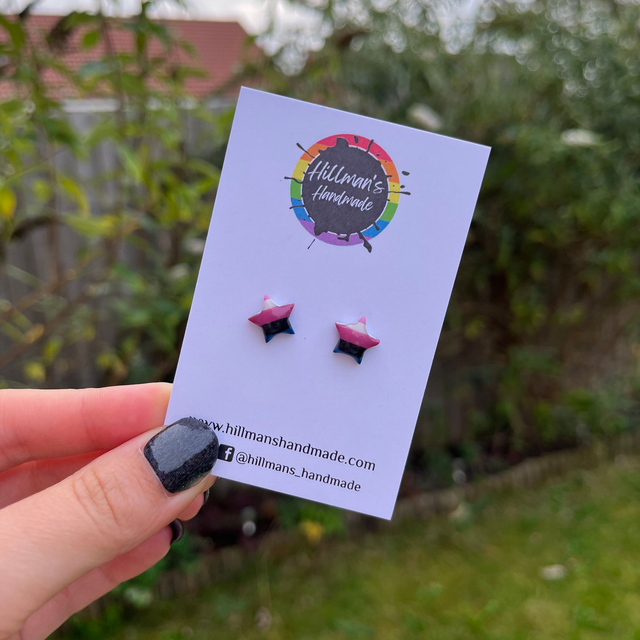 LGBT+ Genderfluid Star Studs