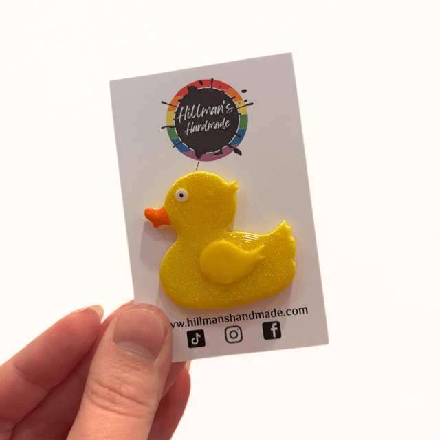Shiny Duck Pin Badge