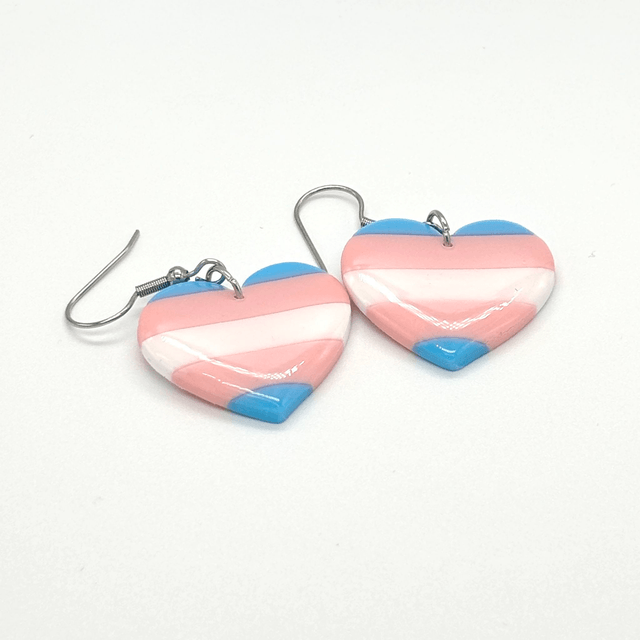 LGBT+ Transgender Heart Earrings