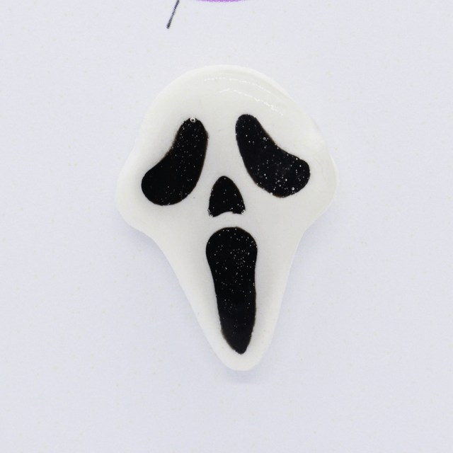 Ghost Face Pin Badge - DISCONTINUED