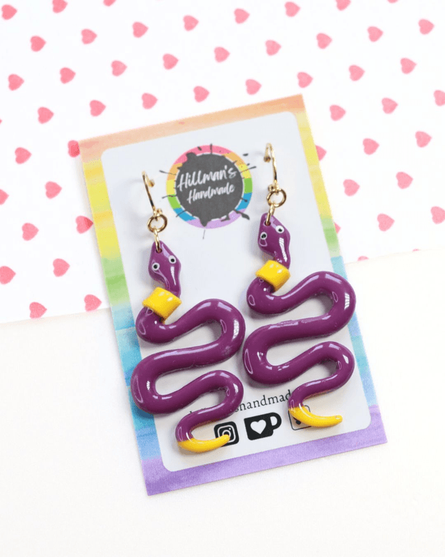 Ekans Inspired Huggies