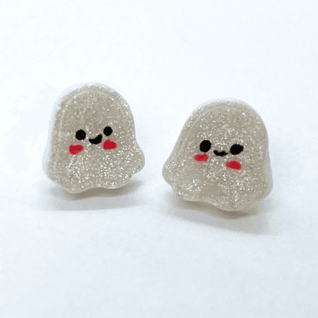 Spoopy Ghost Studs