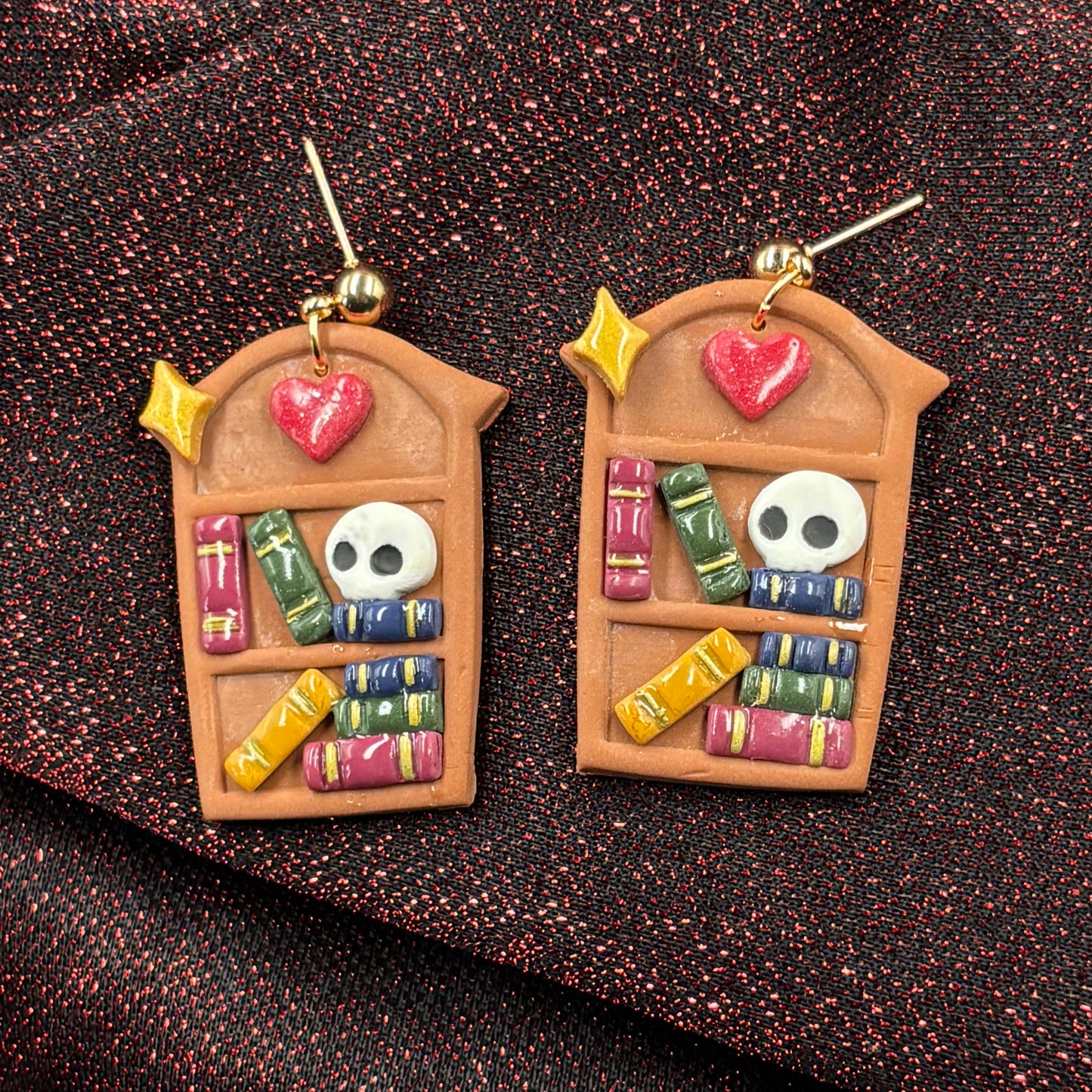 With Love and Books - Bookcase earrings