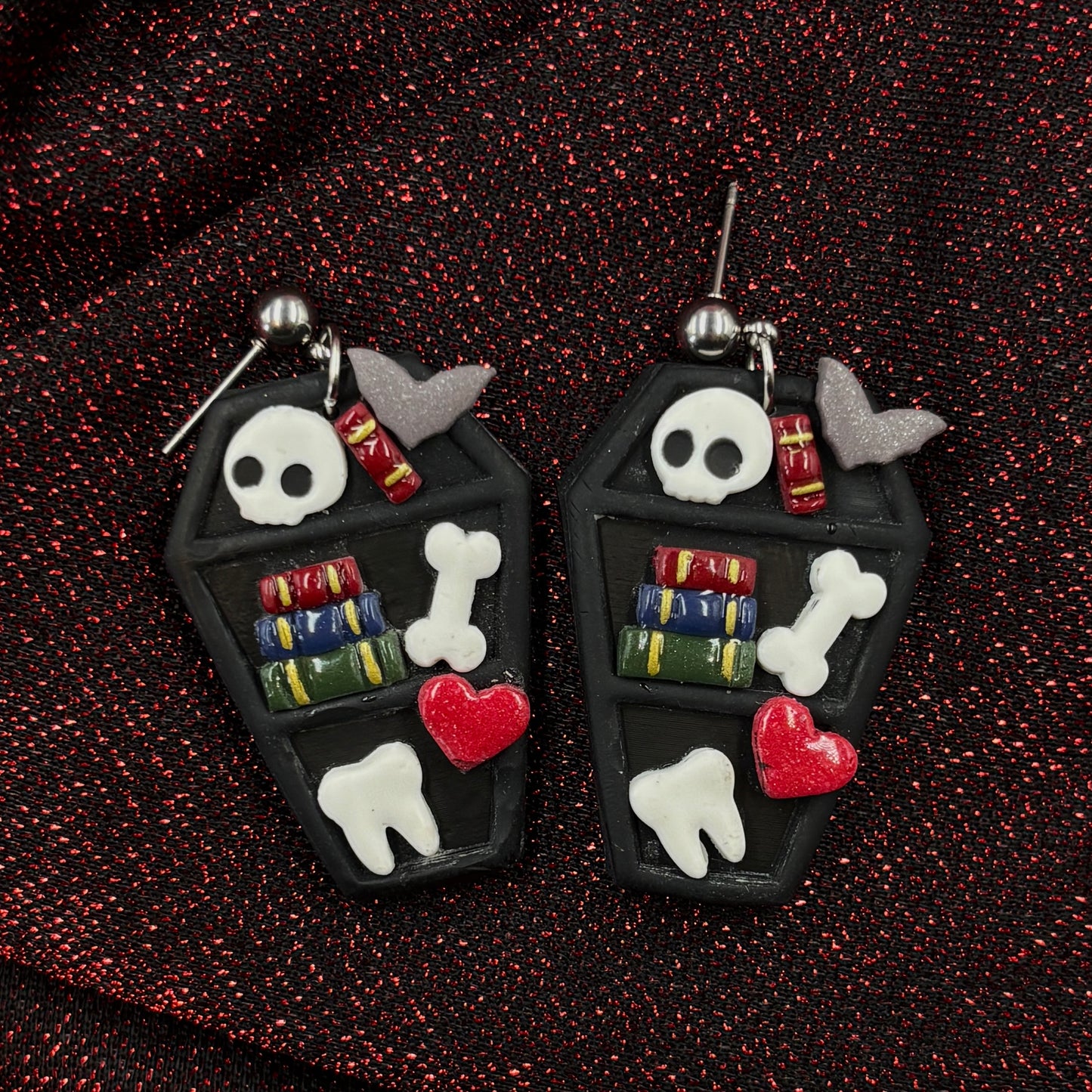 Death by Romance - Bookcase earrings