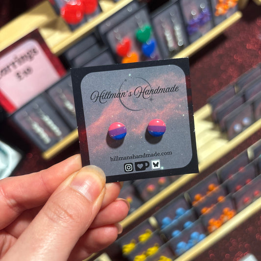 LGBT+ Bisexual Circle Studs
