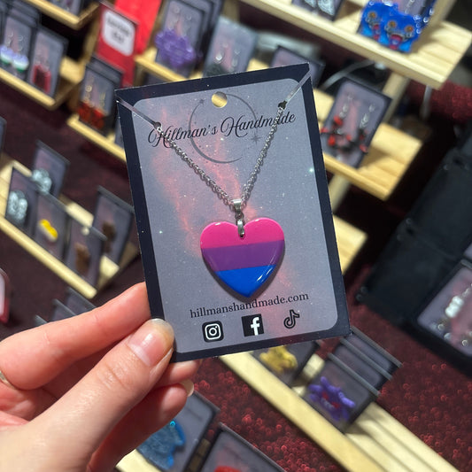 LGBT+ Bisexual Flag Necklace