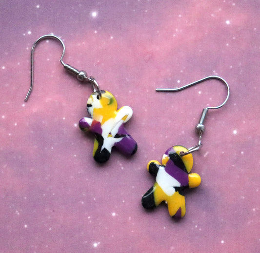 LGBT+ Non-Binary Marble Meeples