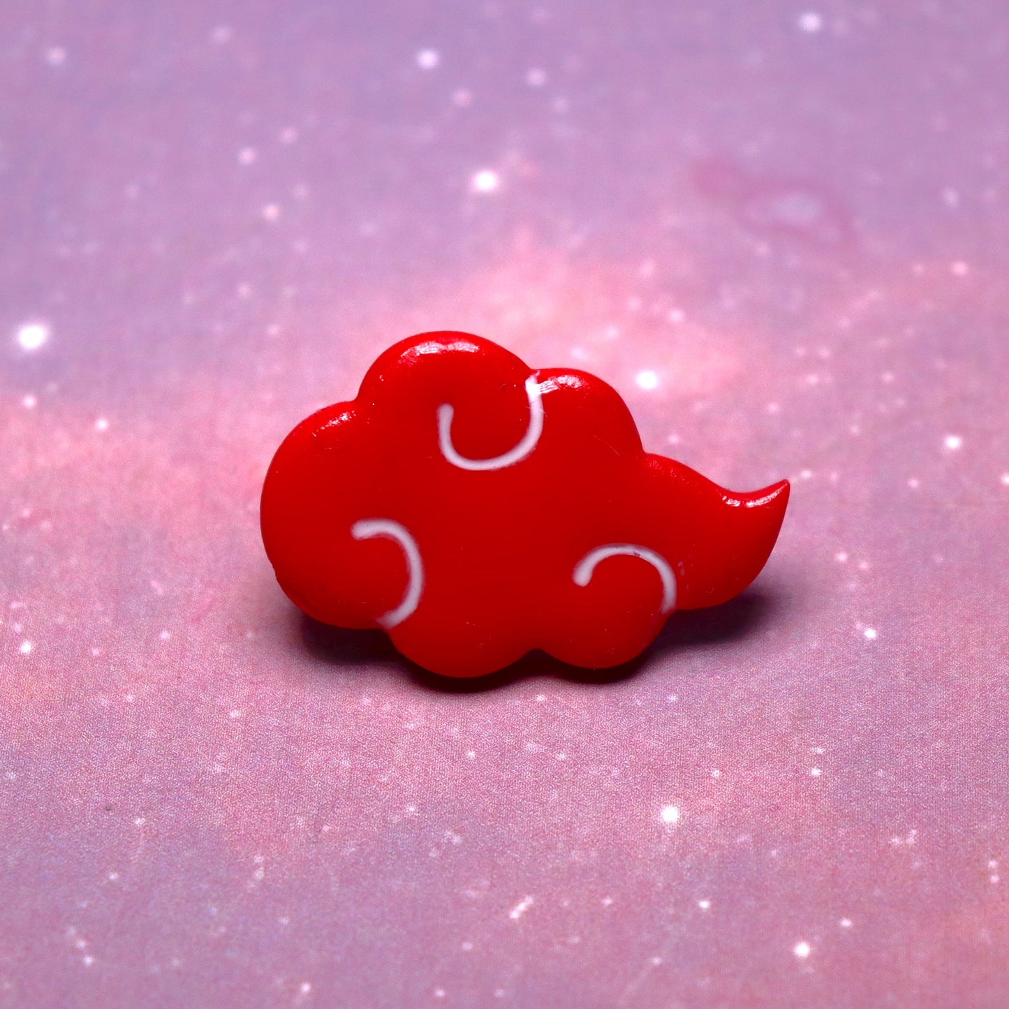 Akatsuki Inspired Red Cloud Pin Badge