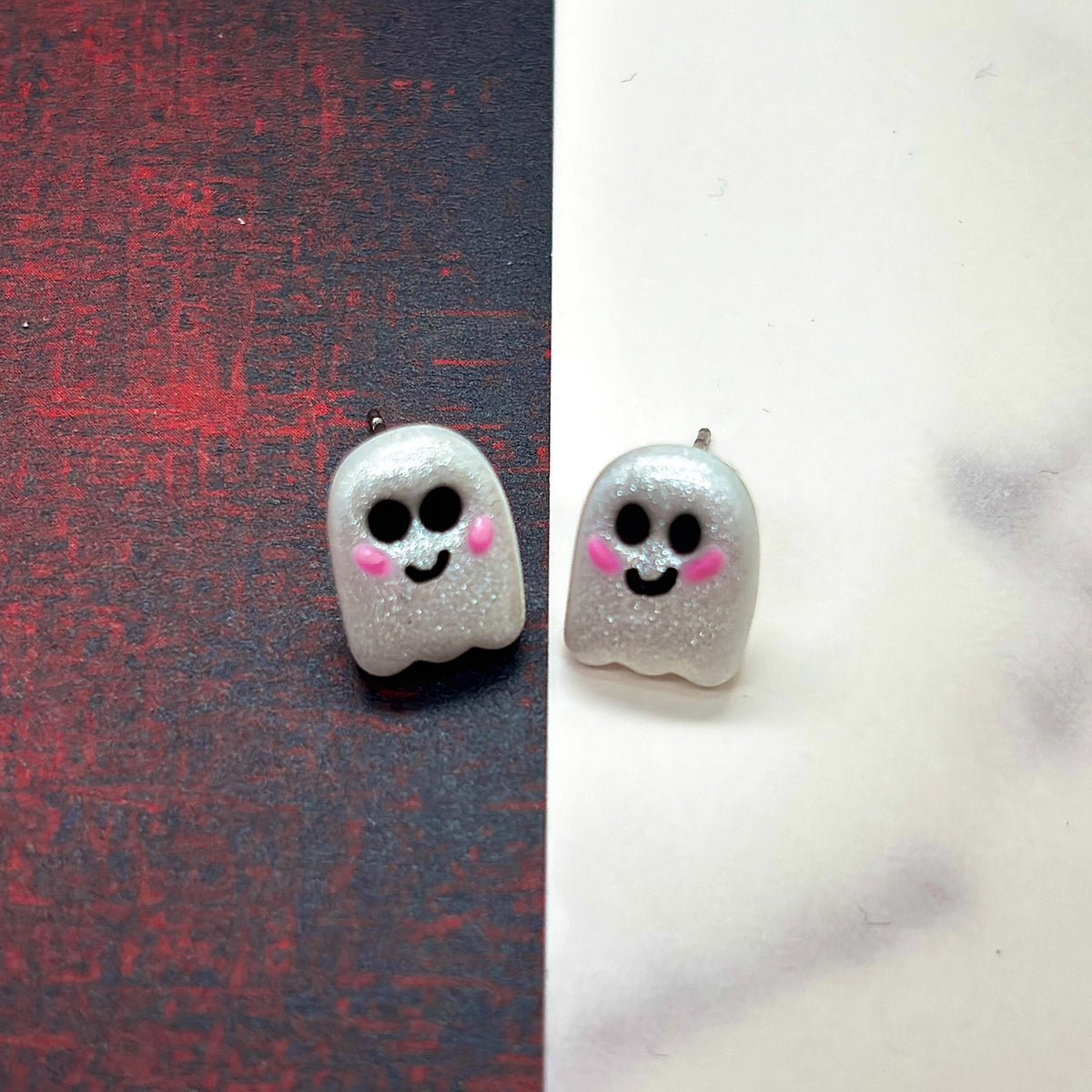 Spoopy Ghost Studs