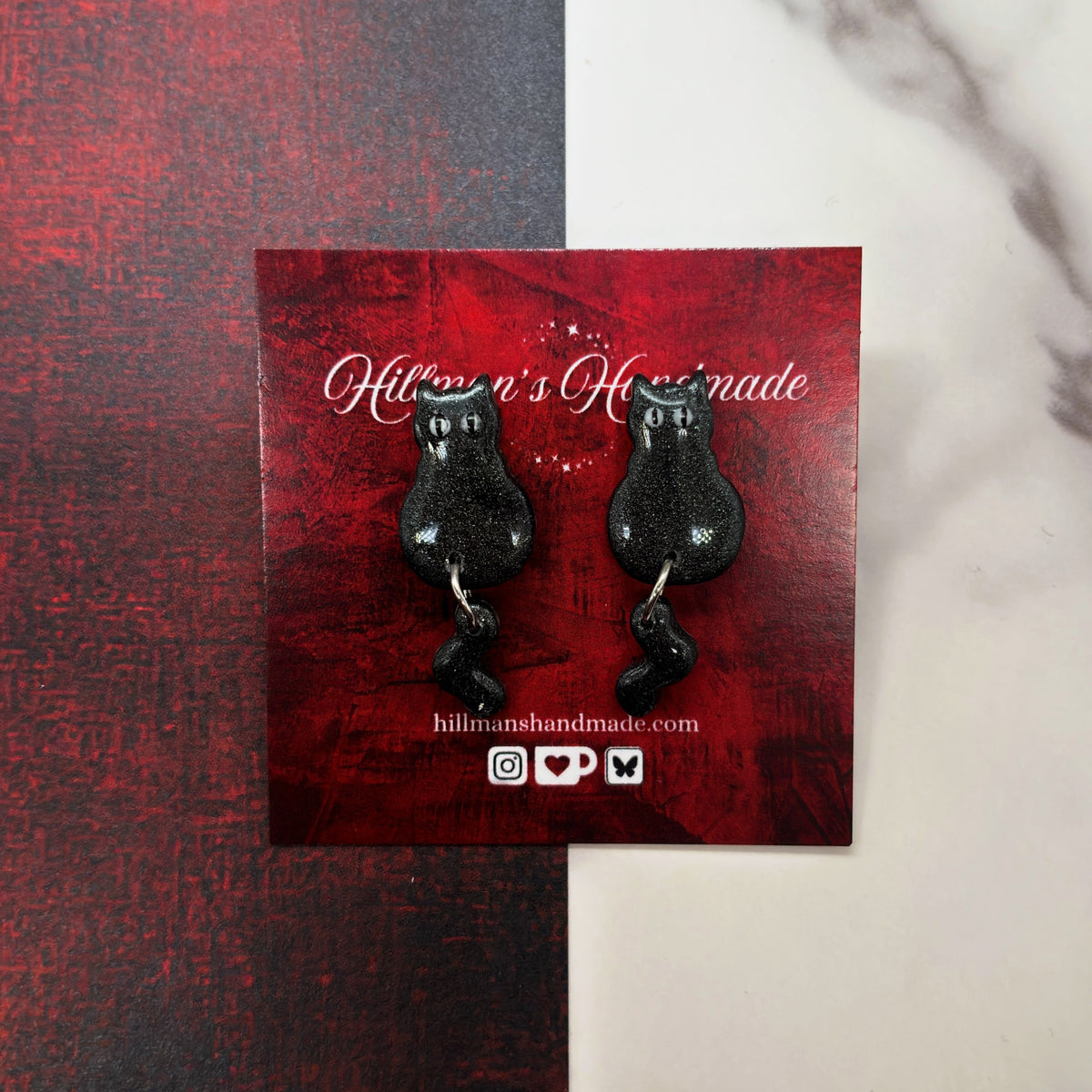 Black Cat Studs