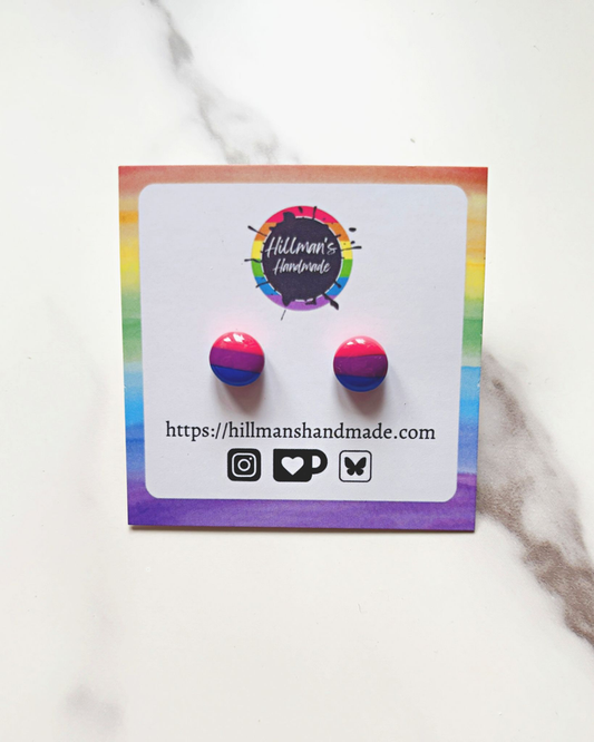 LGBT+ Bisexual Circle Studs