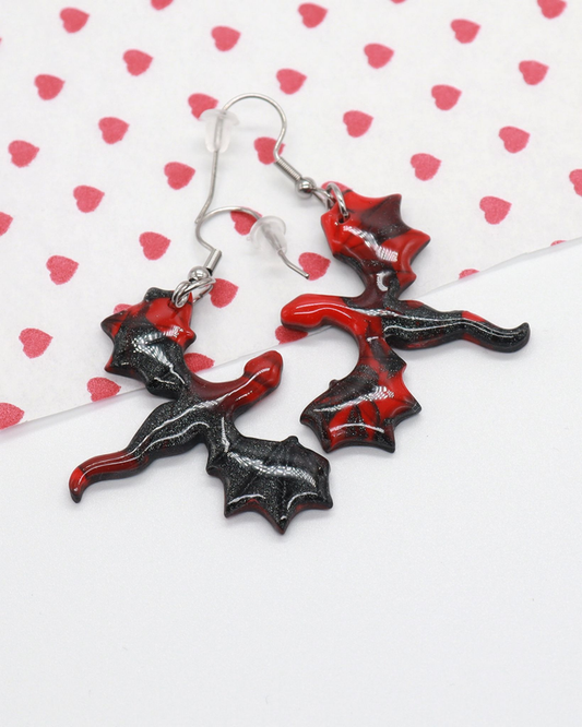Dragons In Flight Drop Earrings