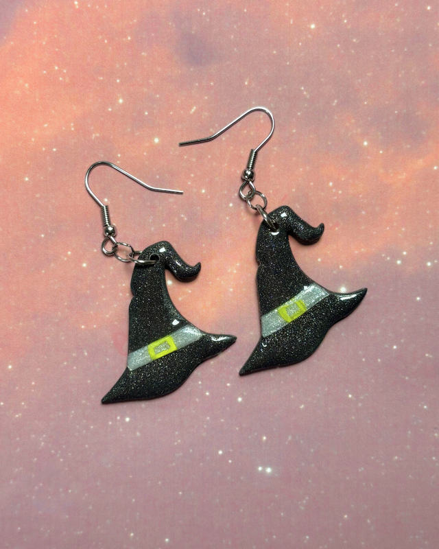 Witch Hat Drop Earrings