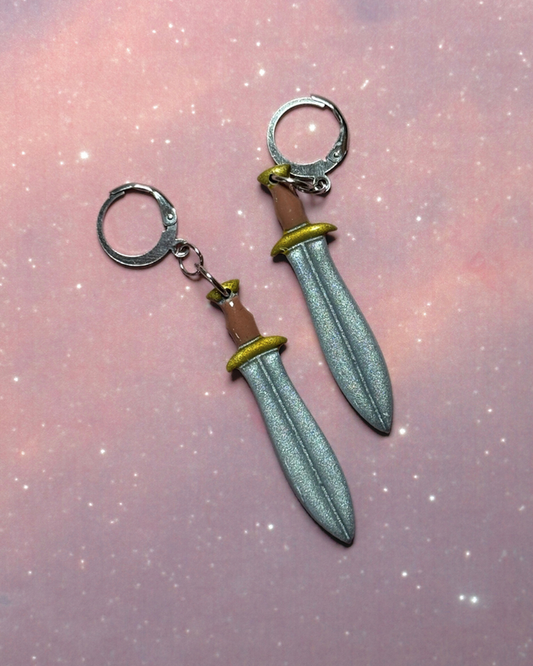 Sword Drop Earrings