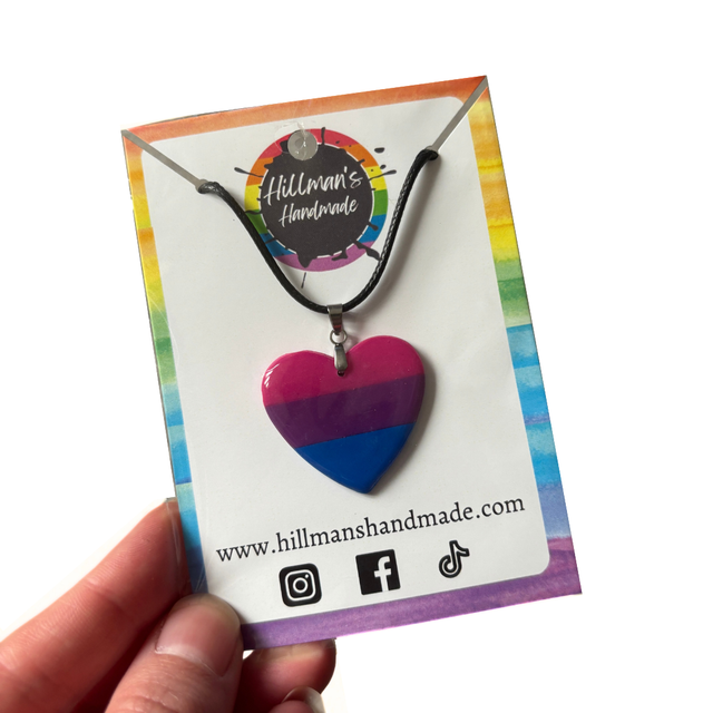 LGBT+ Bisexual Flag Necklace