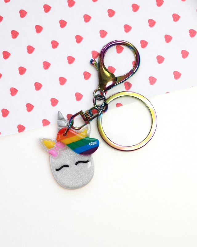 Unicorn Keyring