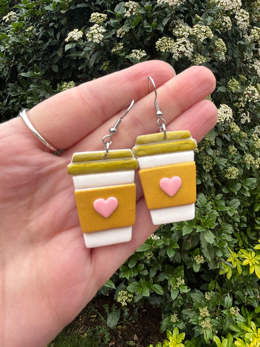 Pink and Gold Coffee Cups