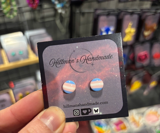 LGBT+ Transgender Circle Studs